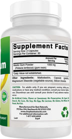 Best Naturals Mastic Gum 500 mg 60 Cápsulas