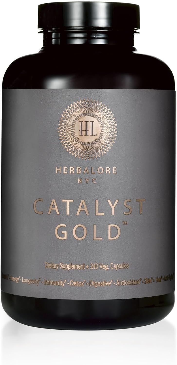Herbalore Natural Catalyst Gold Superfood Supplement – 240 Cápsulas