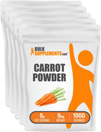 BulkSupplements.com Polvo de Zanahoria - Suplemento Superfood Vegano Sin Gluten, 1 kg