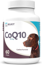 K9 Select CoQ10 Supplement for Dogs, 30mg - 60 Soft Gels per Bottle