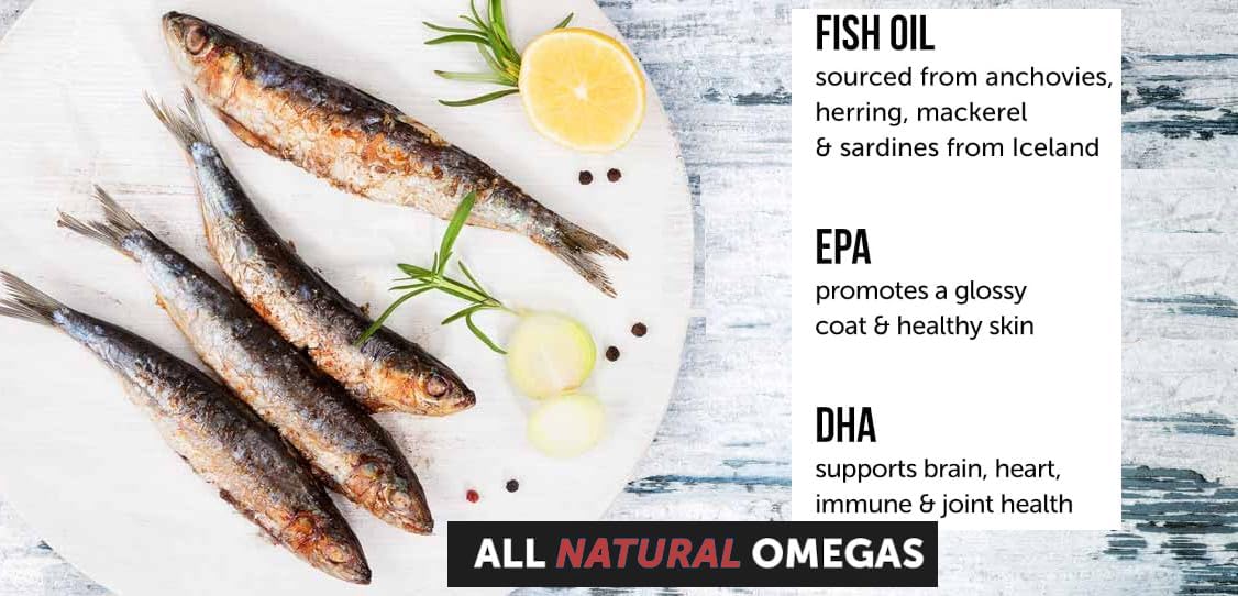 Zenpaws Omega 3 Fish Oil for Dogs - 180 Comprimidos - Sabor a Pato