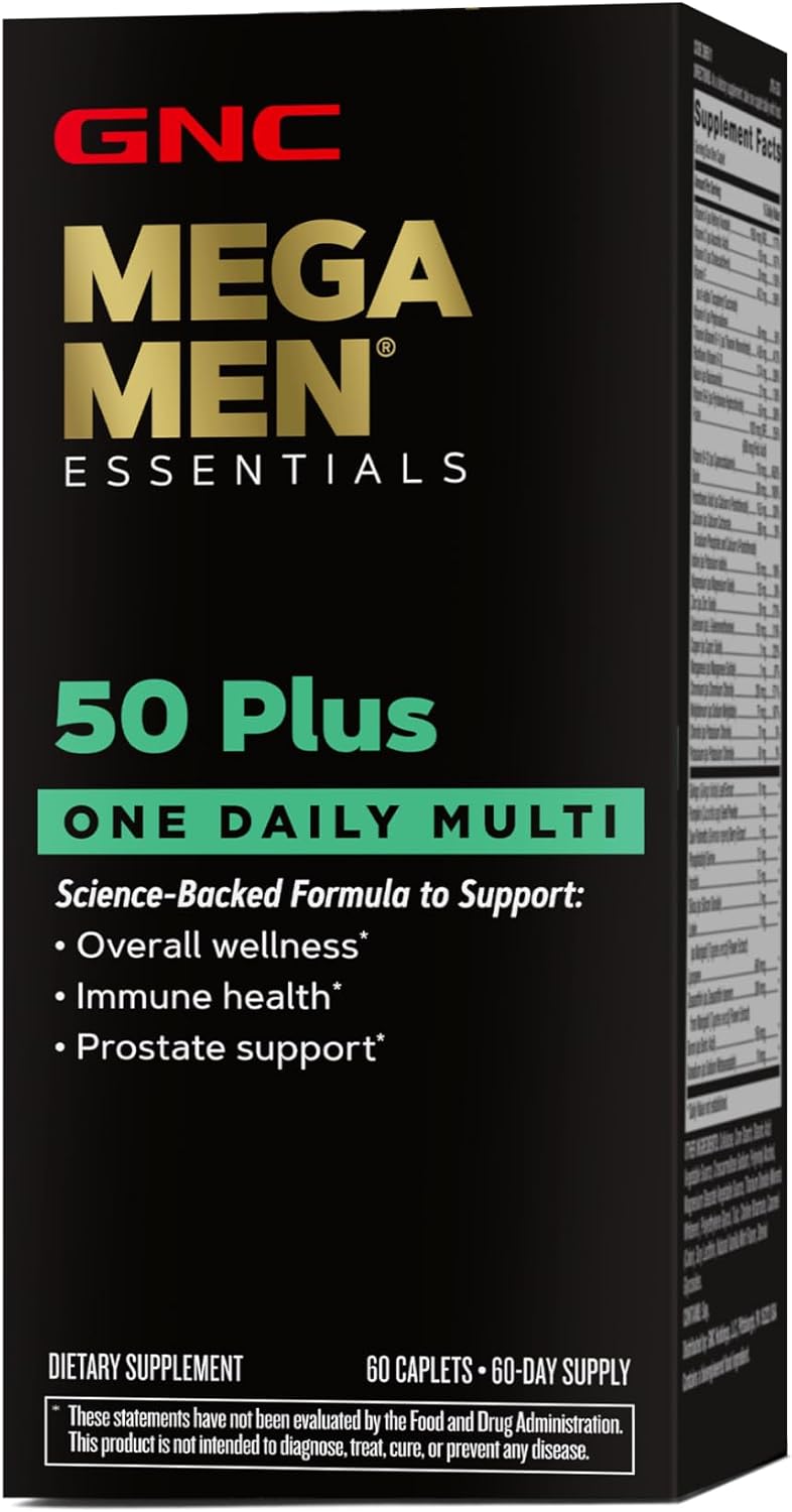 GNC Mega Men 50 Plus Multivitamínico para Hombres - 1 Comprimido Diario
