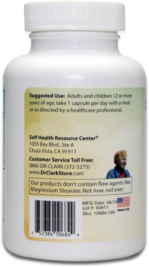 Dr. Clark Raz-Caps Supplement, 500mg, 100 Cápsulas de Gelatina