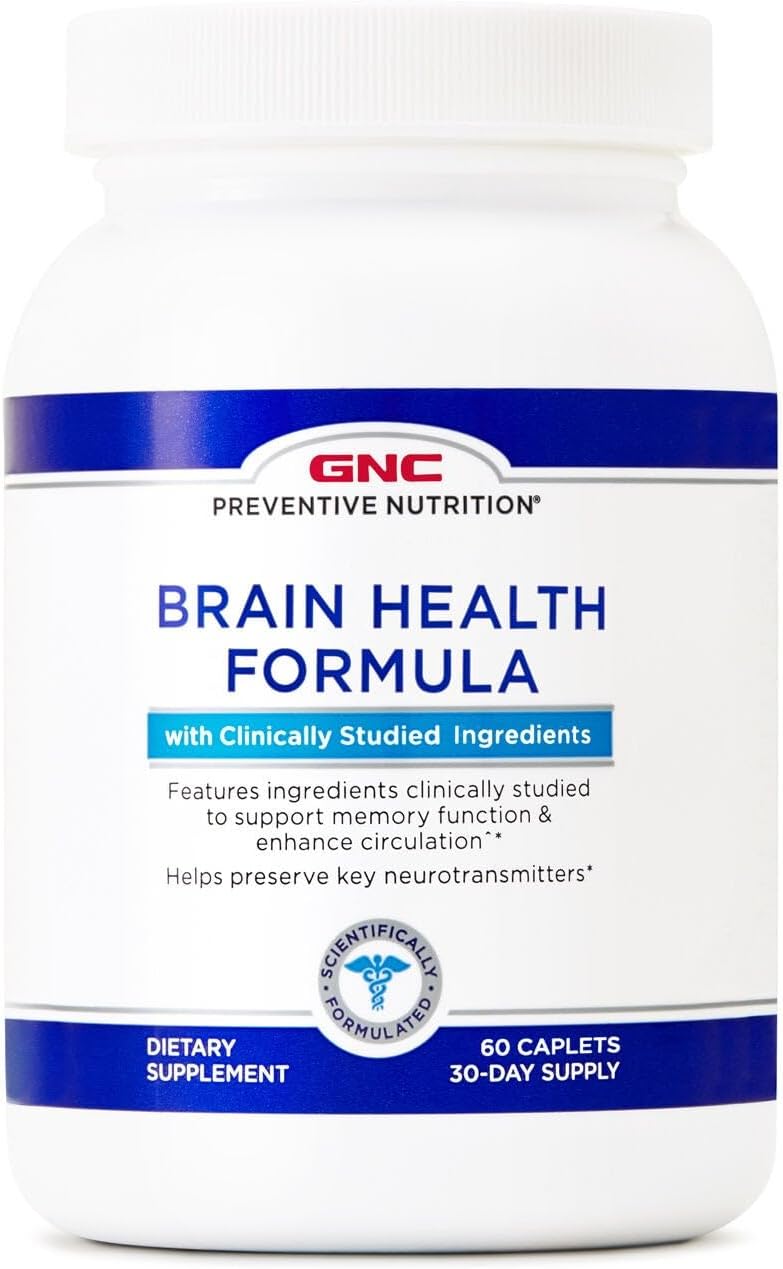 GNC Preventive Nutrition Brain Health Formula, 60 Comprimidos