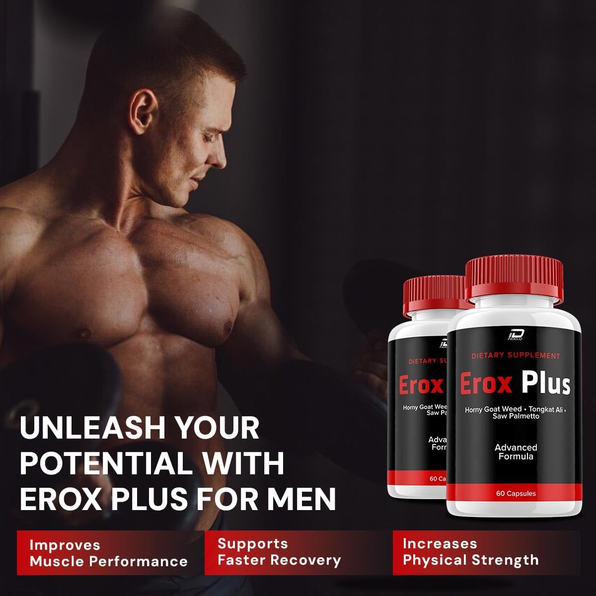 Erox Plus Cápsulas para Hombres - 60 Cápsulas