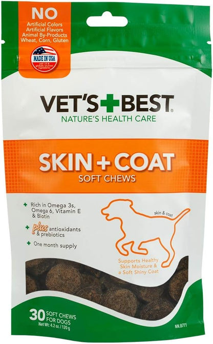 Vet's Best - Suplementos para la Piel y el – Vitamina E: Conocida por sus propiedades antioxidantes, puede ayudar – Image 1