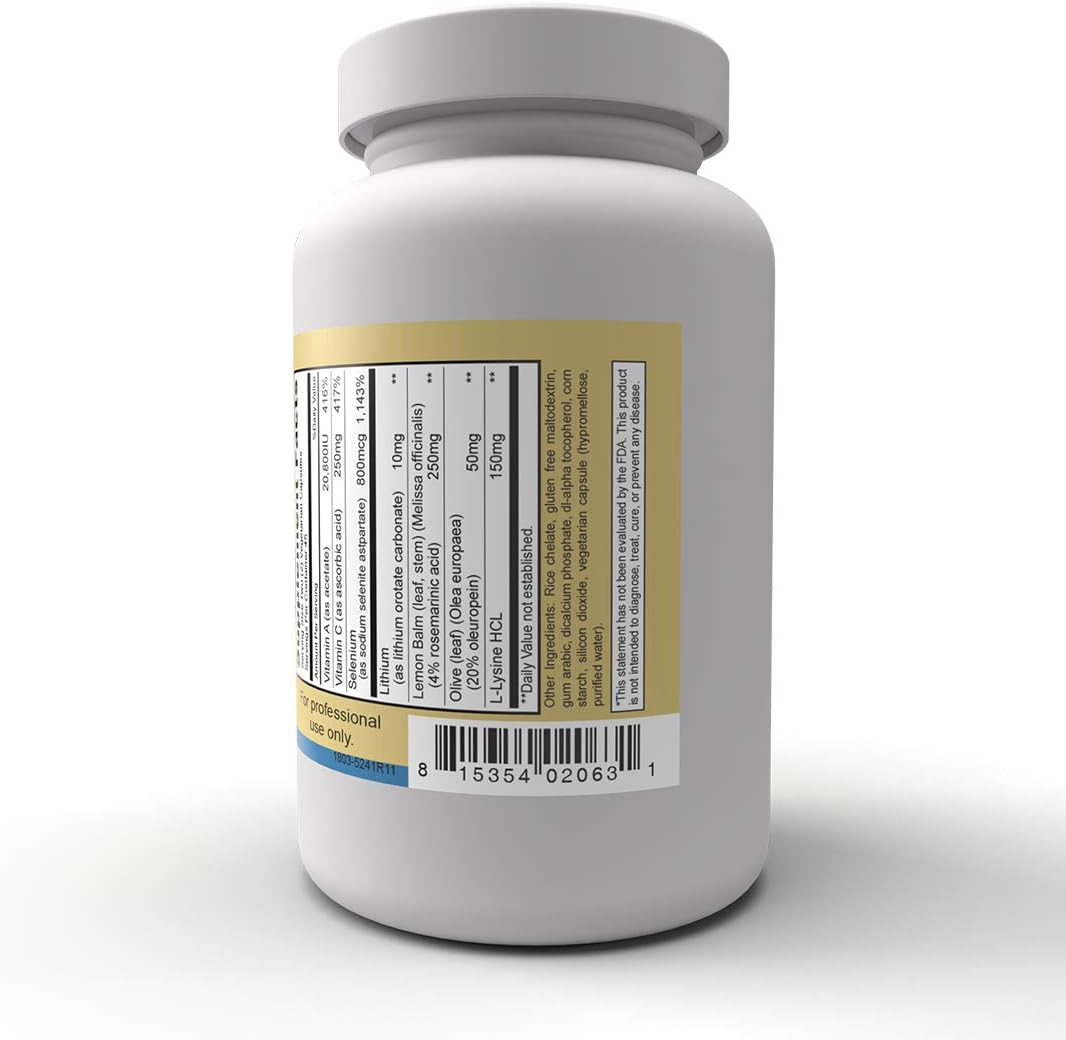 Priority One Vitamins H2PLX – Fórmula especializada de apoyo inmunológico con litio y extracto de melisa, 90 cápsulas vegetarianas