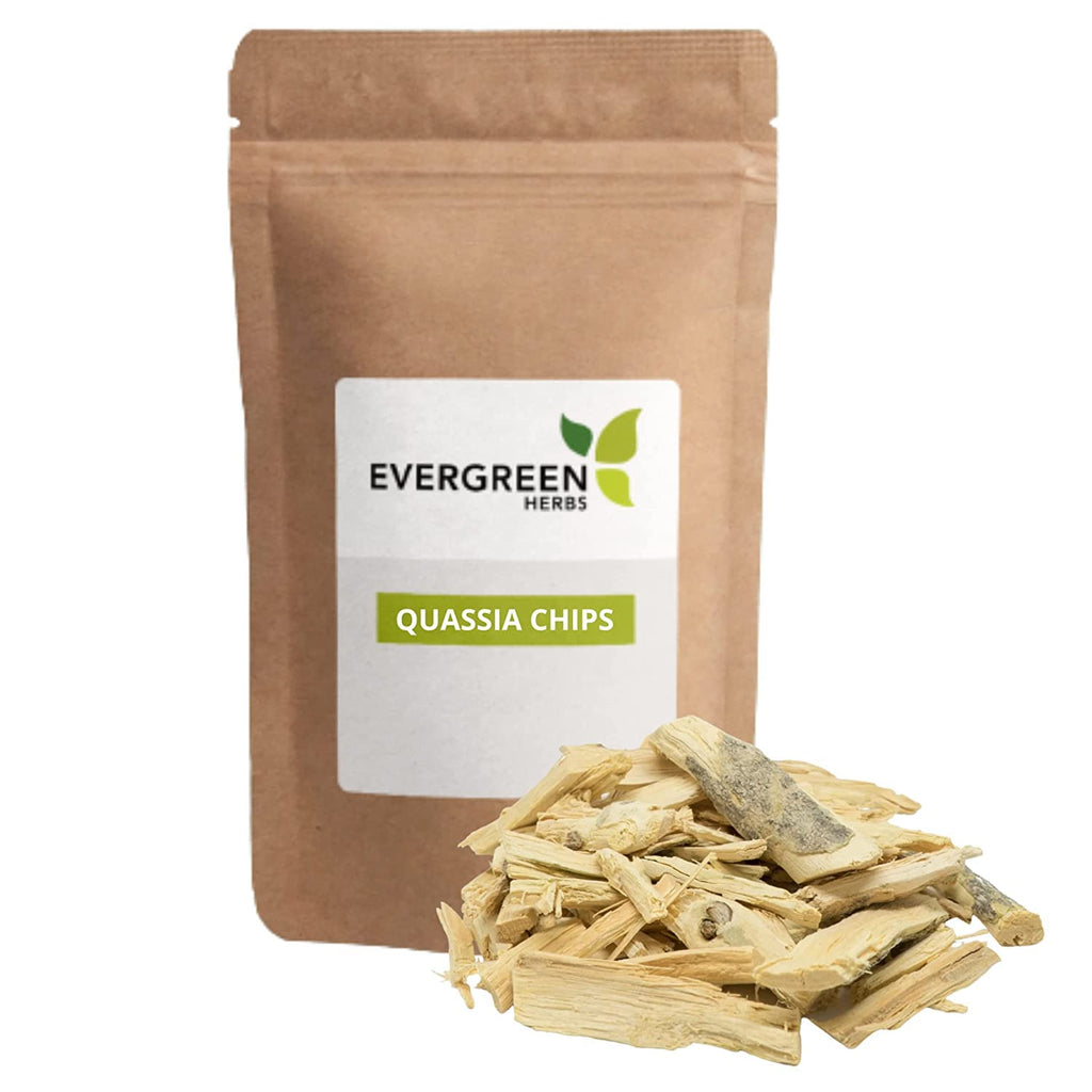 Virutas de Quassia Amara (Quassia Chips) - 454 g (1 lb) - Evergreen Herbs
