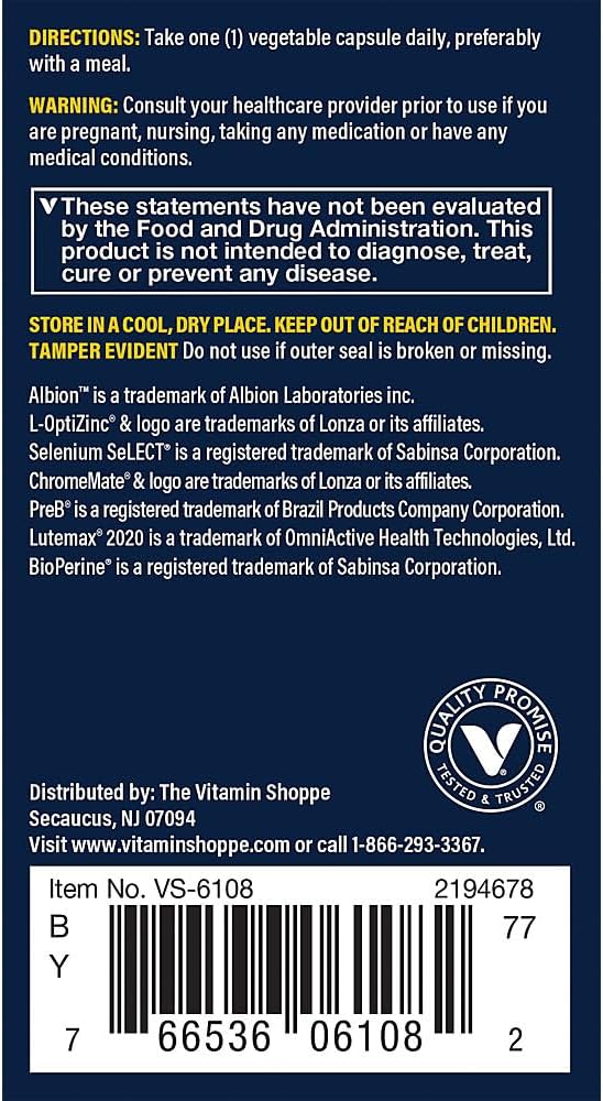 Vthrive BioActive Women 50+ Multivitamínico Diario para Mujeres +50, con Vitaminas y Minerales Esenciales, 60 Cápsulas Vegetarianas