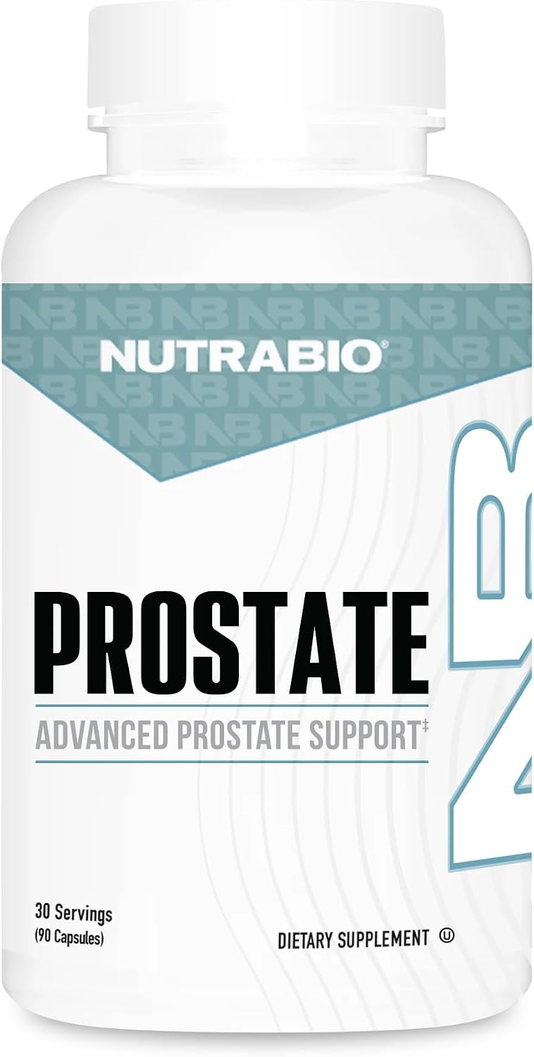 NutraBio Prostate: Advanced Prostate Function Support - Inflammation Defense and Antioxidant Support - 90 Cápsulas