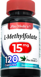 FITO MEDIC'S Lab Methylfolate Supplement, Folate Formula, 120 Capsules