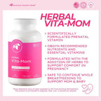 Mountain Meadow Herbal Vita-MOM Vitaminas Prenatales - Suplemento con 5-MTHF Folato, Hierro, Multivitaminas y Hierbas Orgánicas - 120 Cápsulas Blandas (2 Meses)