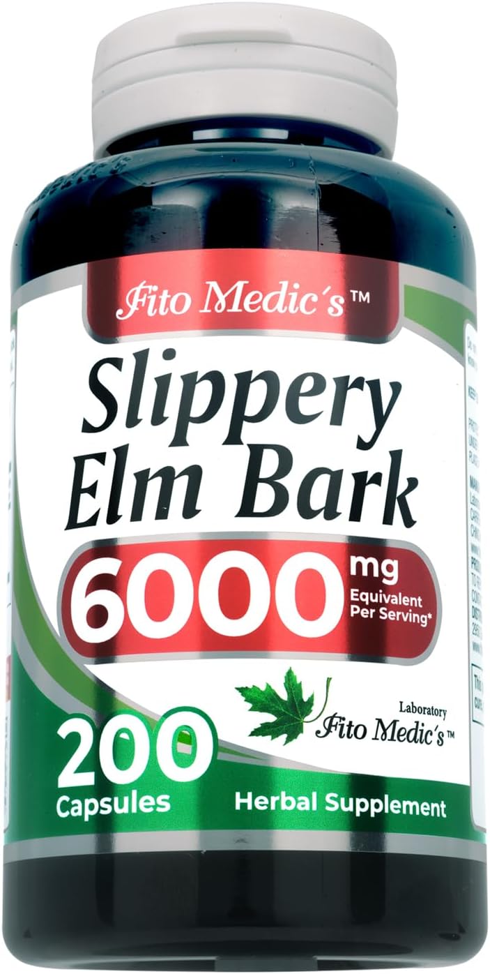 FITO MEDIC'S Lab Corteza de Olmo Americano, 200 Cápsulas, Suplemento Herbal