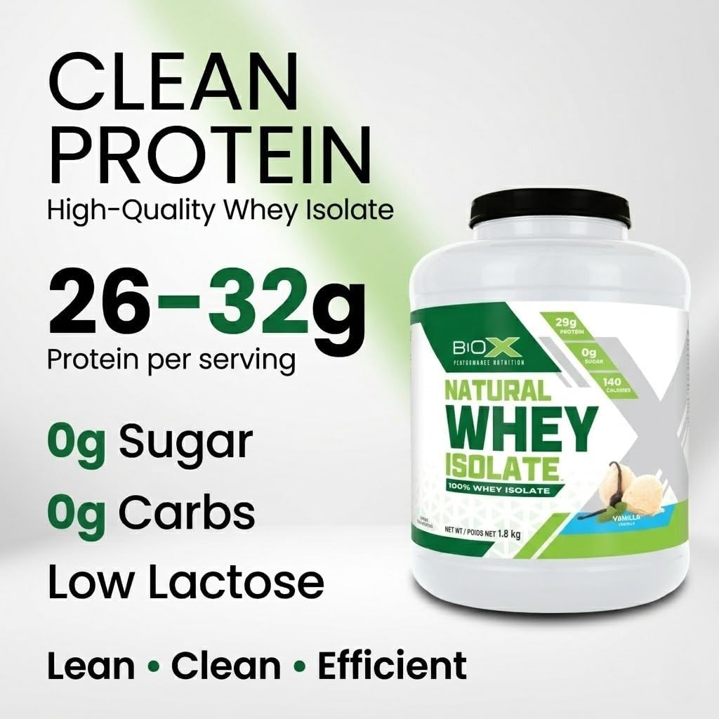BioX Performance Nutrition Whey Isolate Natural Sin Sabor - 1,81 kg