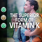 Bronson Vitamina K2 como MK-7 Menaquinona 100 mcg, 60 Cápsulas
