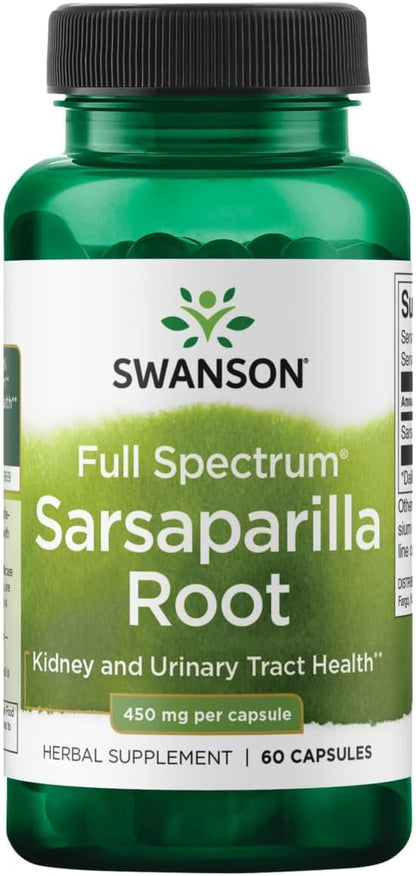 Swanson Zarzaparrilla Raíz 60 Cápsulas – Image 1