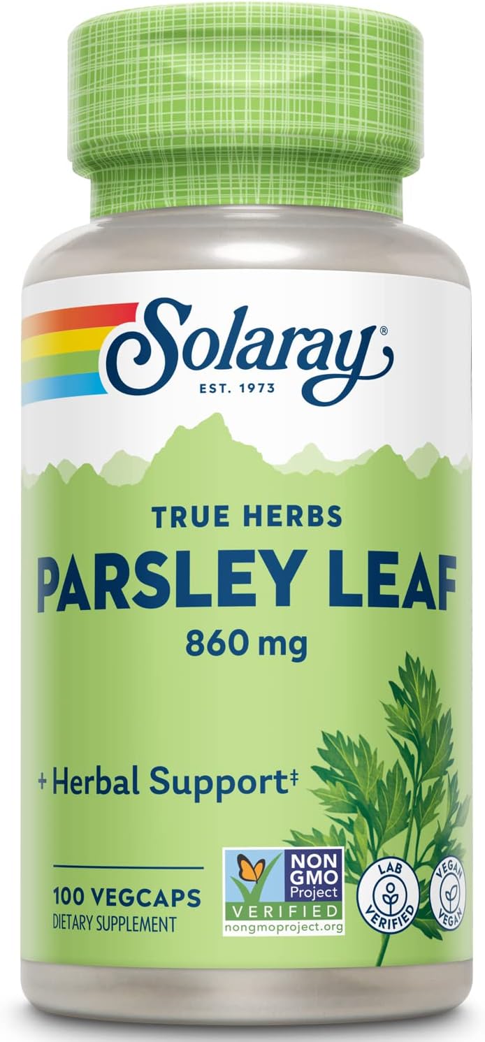 Cápsulas de Perejil 860 mg - 100 Cápsulas - Solaray