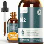 Rejuvica Health Active B-12 Líquido - Suplemento de Vitamina B12 3000 mcg - Gotas de Absorción Rápida - Sin Alcohol, Sin Gluten, Sin Lactosa