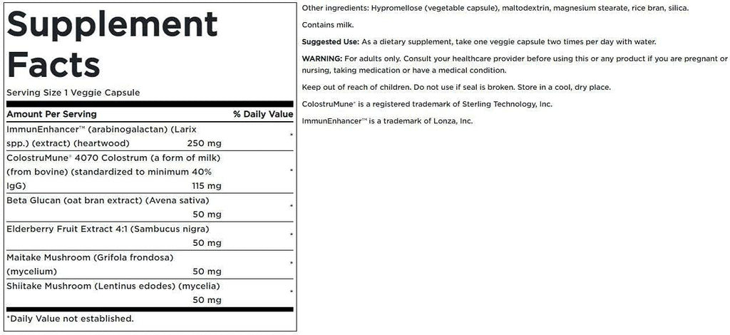 Swanson Immune Essentials - 60 cápsulas vegetales
