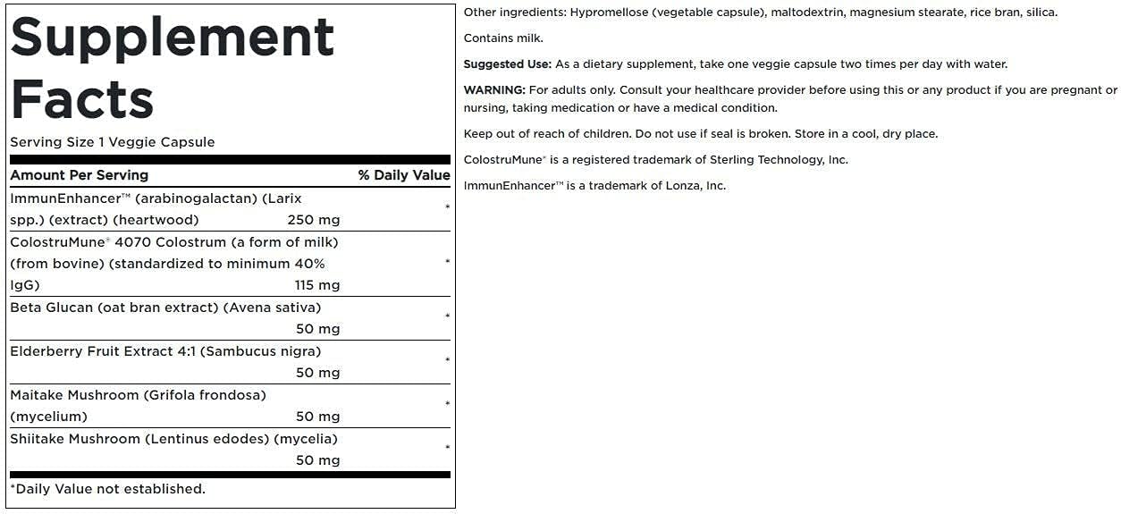 Swanson Immune Essentials - 60 cápsulas vegetales