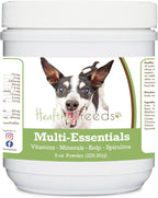 Healthy Breeds Rat Terrier Multi-Essentials Polvo para Perros - Suplemento de Vitaminas, Minerales y Antioxidantes - 227 g
