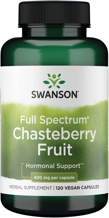 Swanson Sauzgatillo (Chasteberry Fruit) 400 mg – 120 Cápsulas – Pack de 2 – Image 7