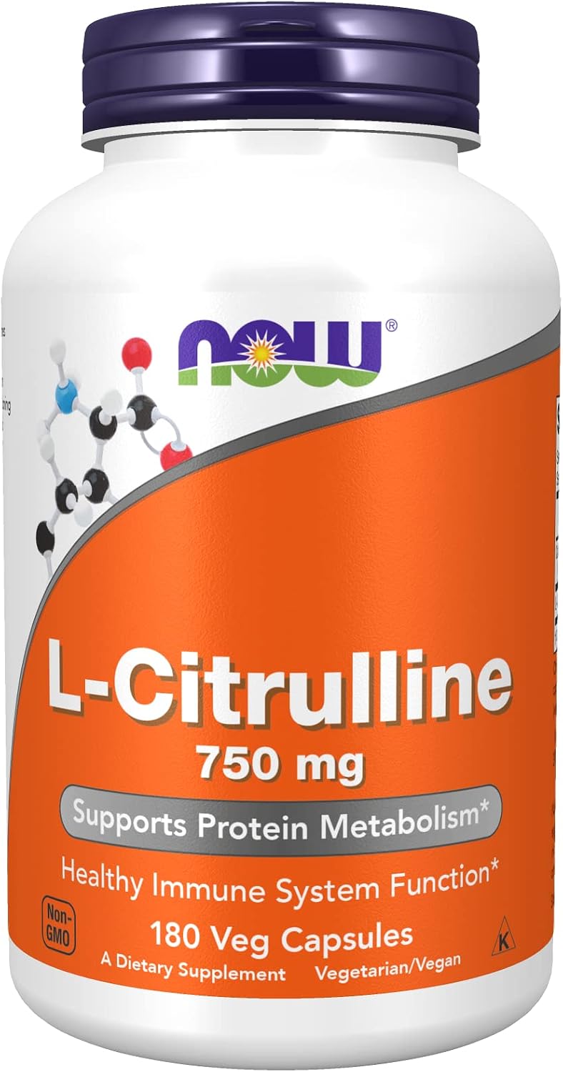 NOW Foods L-Citrullina 750 mg – 180 Cápsulas