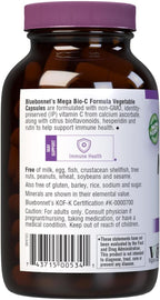 Bluebonnet Nutrition Mega Bio-C Fórmula - Vitamina C Tamponada 750 mg con Bioflavonoides - 90 Cápsulas Vegetales