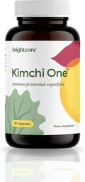 Brightcore Nutrition - Kimchi One, Cápsulas de Kimchi en Polvo, Probióticos, Enzimas y Antioxidantes, Suplemento para la Salud Intestinal, Sin Gluten, 90 Cápsulas Veganas