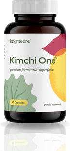 Brightcore Nutrition - Kimchi One, Cápsulas de Kimchi en Polvo, Probióticos, Enzimas y Antioxidantes, Suplemento para la Salud Intestinal, Sin Gluten, 90 Cápsulas Veganas
