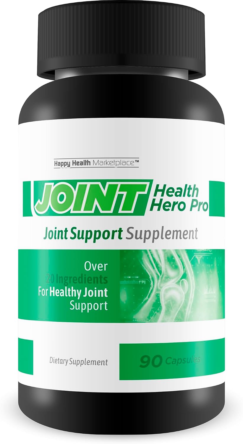 Joint Health Hero Pro - Suplemento para Articulaciones y Huesos con Cúrcuma, Vitamina D y C