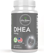 DHEA 100mg | Suplemento Non-GMO y Sin Gluten | 60 Cápsulas