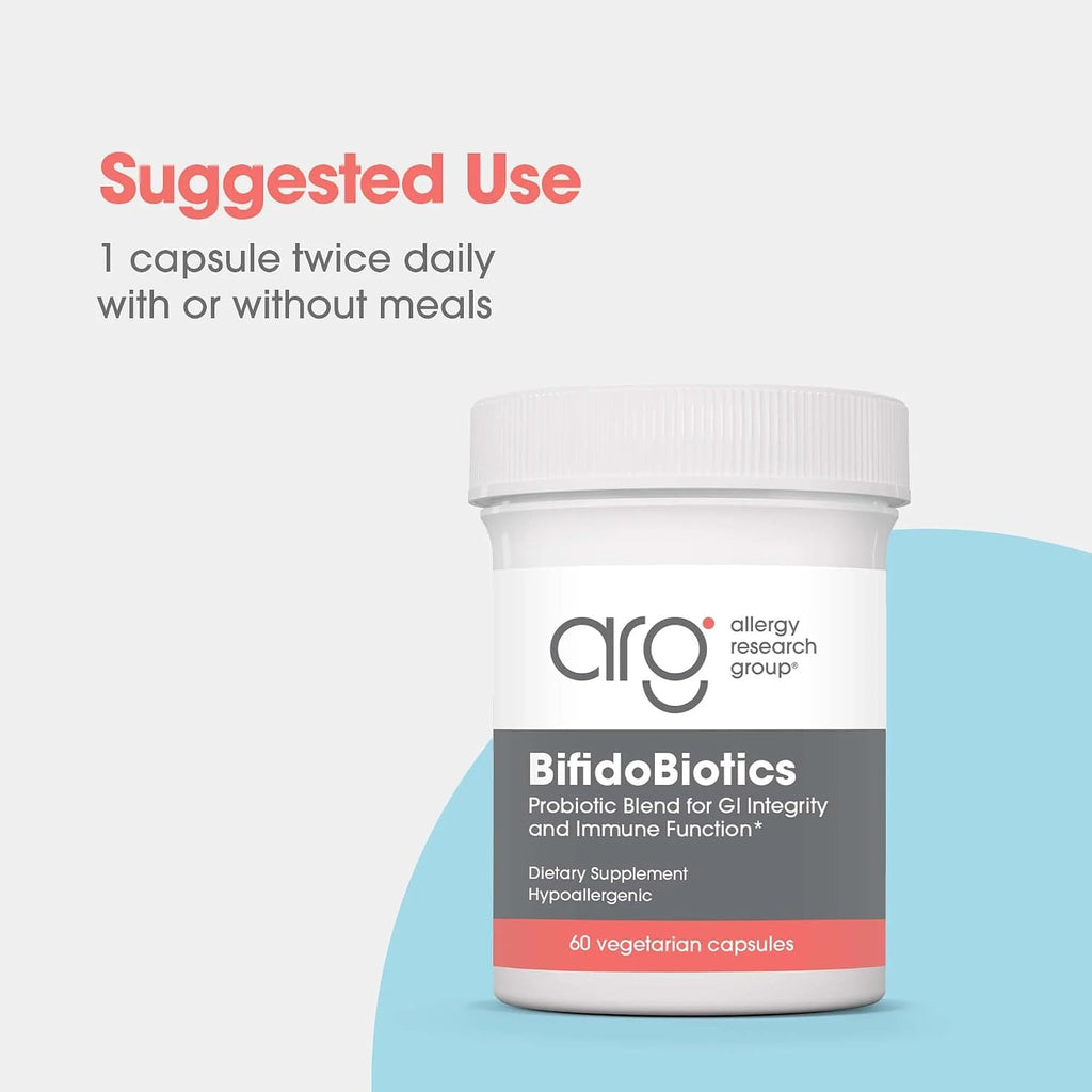 ARG BifidoBiotics con LactoSpore | Probiotic for Digestive Health | 60 Capsules