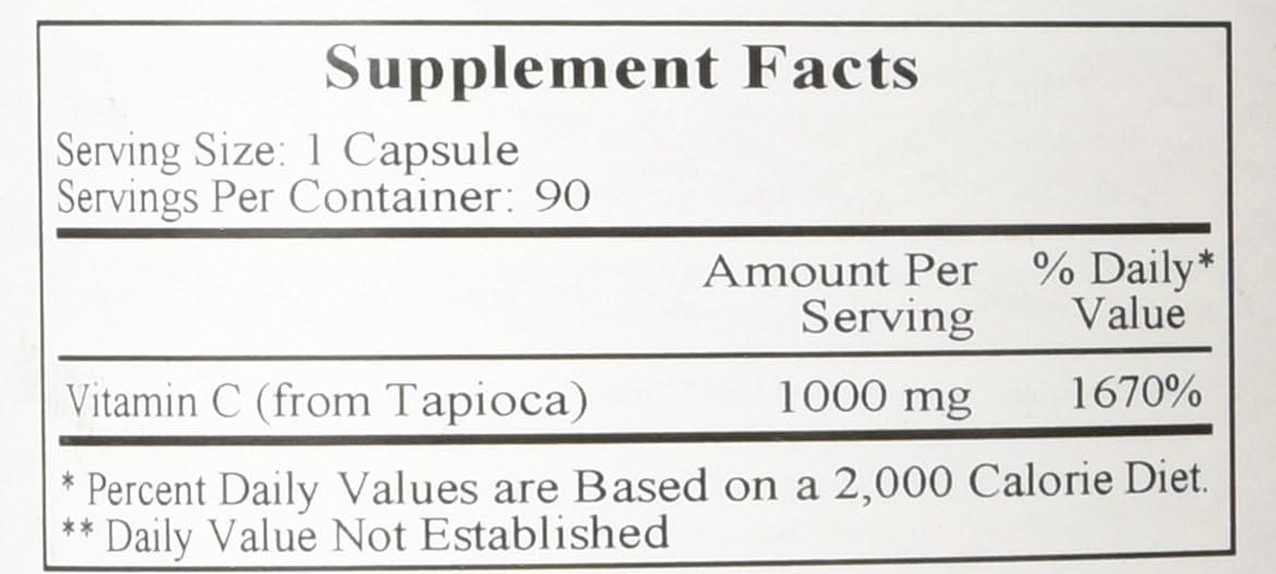 Cardiovascular Research Vitamina C-1000 Cápsulas, 90 unidades