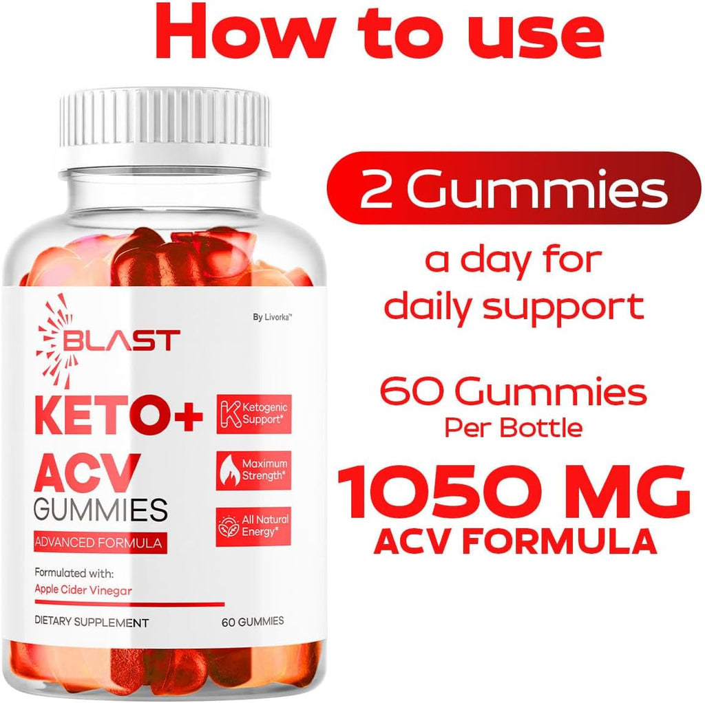 Blast Keto ACV Gummies - Pack Triple (180 Gominolas)