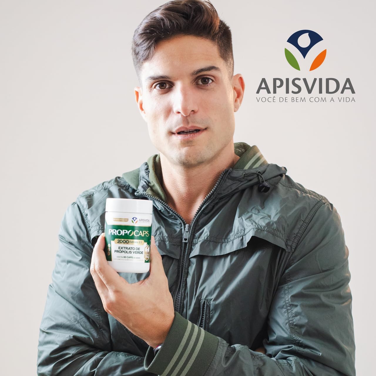 APIS VIDA PropoCaps 2000 - Cápsulas de Extracto de Propóleo Verde Microencapsulado - 20mg de Compuestos Fenólicos por Cápsula - Rico en Flavonoides - Sin Gluten - 120 Cápsulas
