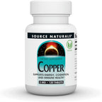 Source Naturals Cobre, 3 mg - 120 Comprimidos