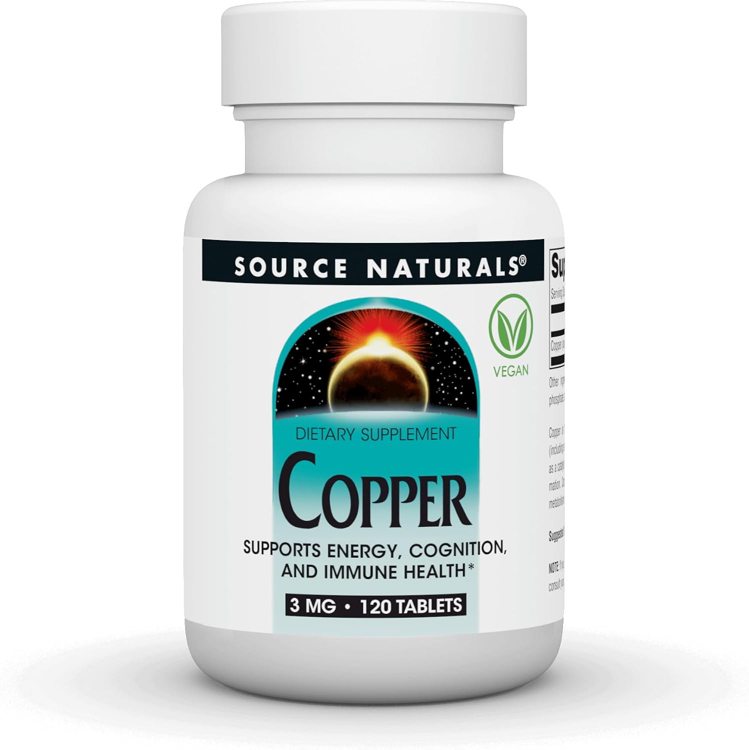 Source Naturals Cobre, 3 mg - 120 Comprimidos