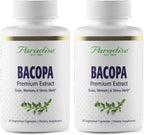 Paradise Herbs Bacopa Extract - 60 Cápsulas Veganas Sin Gluten