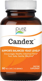 Pure Essence Candex – Suplemento con Enzimas Digestivas para el Equilibrio de Levadura, 120 Cápsulas