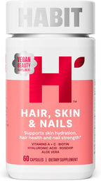 Habit Hair, Skin & Nails - Complemento para Cabello, Piel y Uñas (60 Cápsulas)