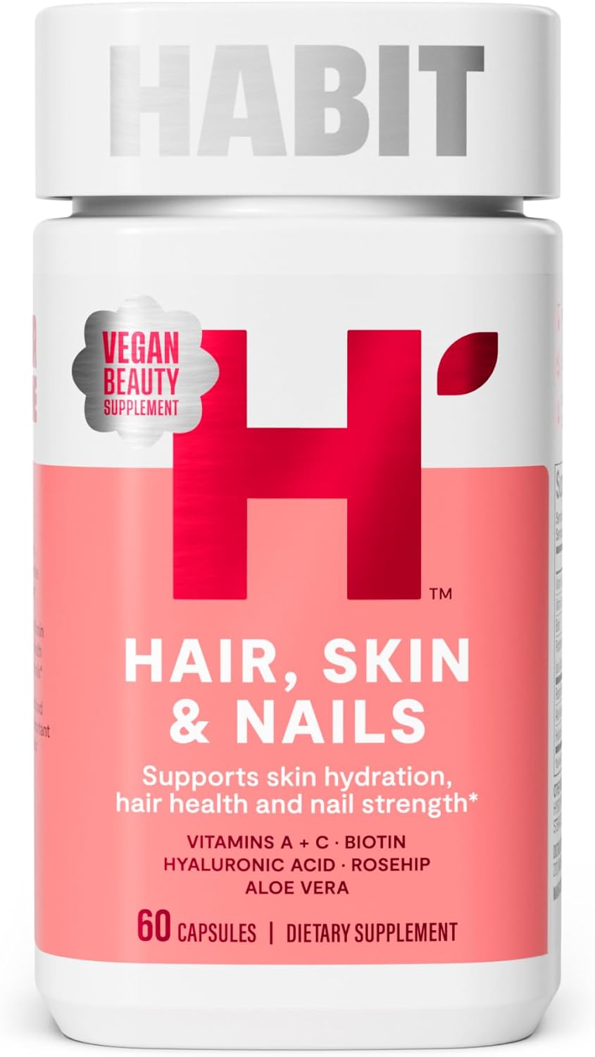 Habit Hair, Skin & Nails Complemento para Cabello, Piel y Uñas - 2 Paquete (120 Cápsulas)