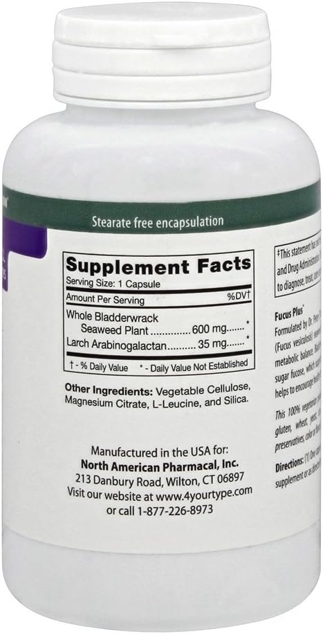 D'Adamo Fucus Plus 60 Cápsulas Vegetales