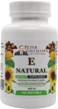 Peter's Choice Natural Vitamin E 400 UI, 100 Cápsulas Blandas - Antioxidante y Apoyo a la Piel, Sin Gluten