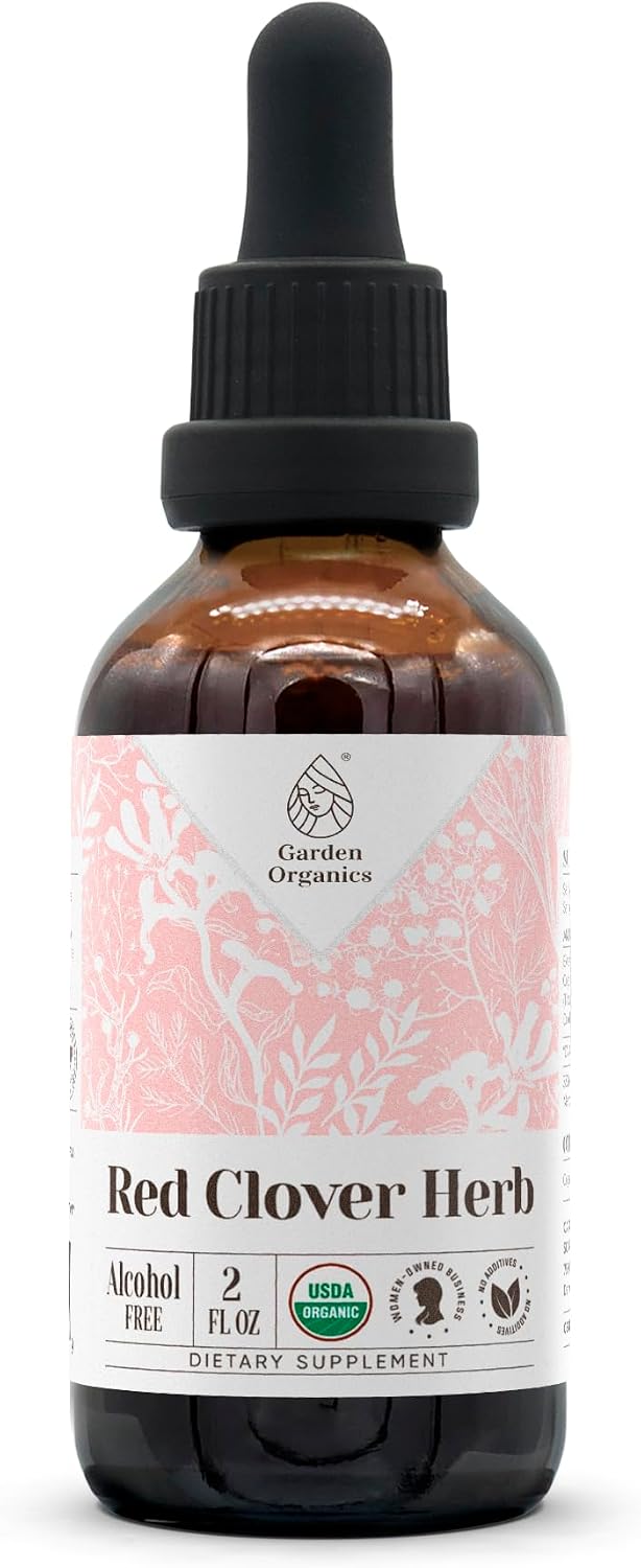Extracto Orgánico de Trébol Rojo (Trifolium Pratense) Sin Alcohol - 118 ml