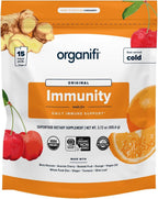 Organifi Immunity - Polvo Orgánico de Apoyo Inmunitario con Beta-Glucanos de Hongos, Vitamina C, D y Zinc - 15 Sobres Individuales