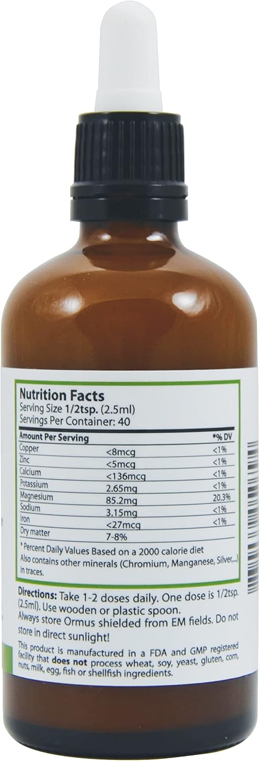 Ormus 3.4 Fl Oz - 100 ml | Concentrado Orme | Minerales Monoatómicos | Heiltropfen®