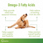 Vetoquinol Triglyceride OMEGA - Aceite de Pescado para Perros y Gatos - 2 x 237 ml
