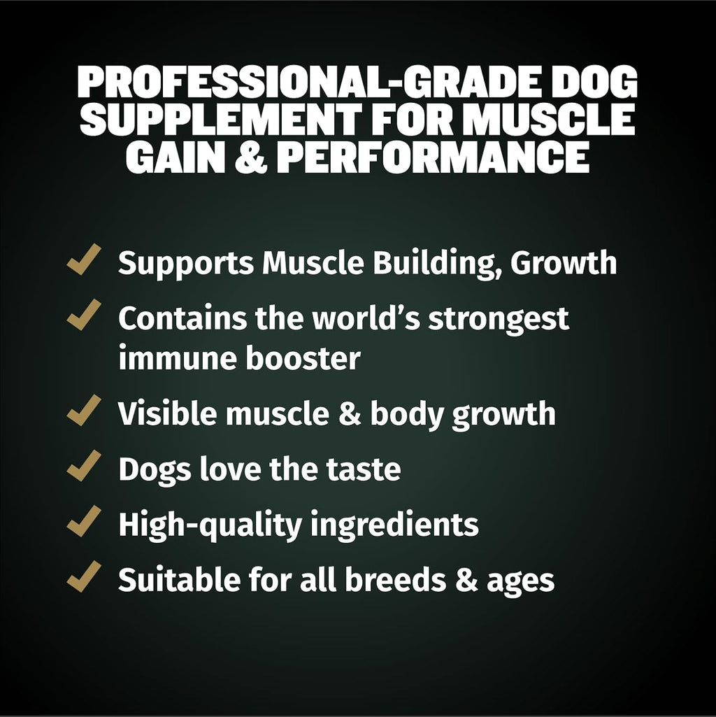 Bully Max 11-en-1 Power Chews para Perros - Suplemento de Aminoácidos y Proteínas, 75 Chews Blandos