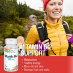 Solaray Vitamina B2 100 mg – Riboflavina, 100 Cápsulas Veganas